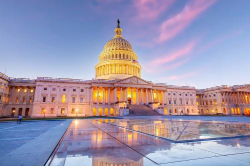 Sunset,Shot,Of,The,United,States,Capitol,Building,In,Washington,