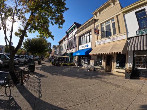 streetscape of Granville Township, Licking County, Ohio